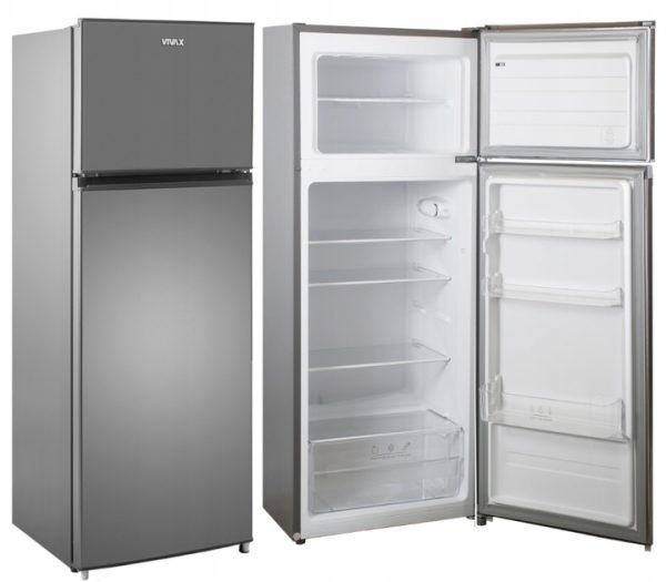 Ny kyl/frys 143 cm hög, inox